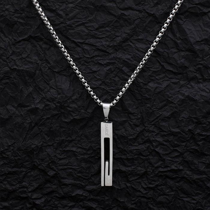 Wholesale Titanium Steel Small Long Necklace JDC-NE-DanYuan005