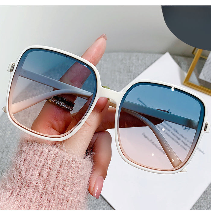 Wholesale Large Frame Square PC Sunglasses with Rice Nails JDC-SG-Junl029