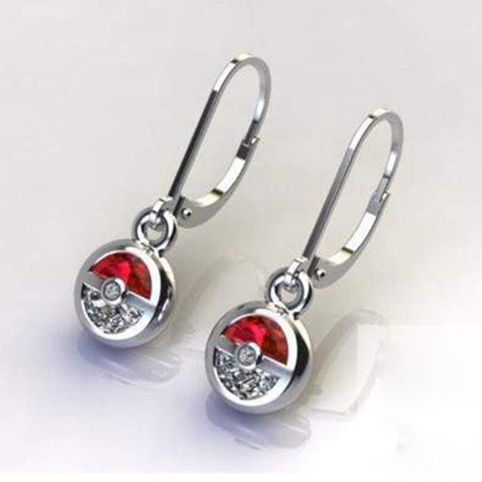 Wholesale Earrings Red And White Ball Fashion Earrings JDC-ES-PREMCaoS002