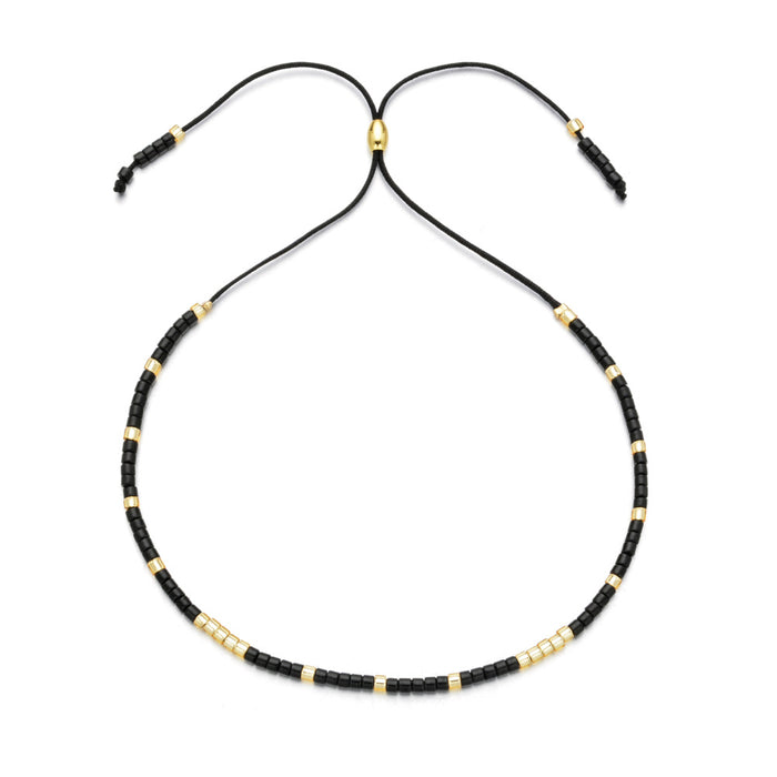 Wholesale Bracelet Hand Woven Ribbon Miyuki Beads Stars JDC-BT-PREMGBH003
