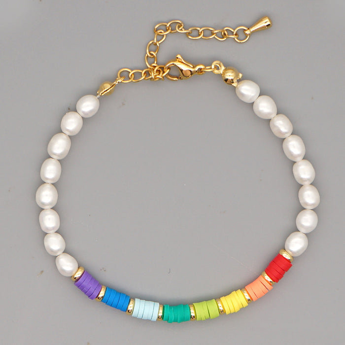 Wholesale Bracelet Miyuki Beads Woven Rainbow Love Heart JDC-BT-PREMGBH005