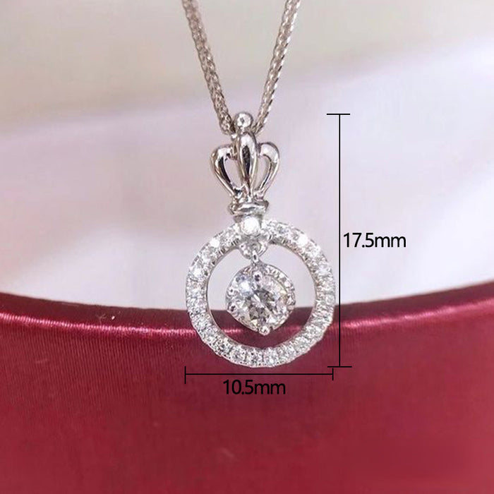 Wholesale Necklace Copper Zircon Crown MOQ≥2 JDC-PREMCAOS-NE-022