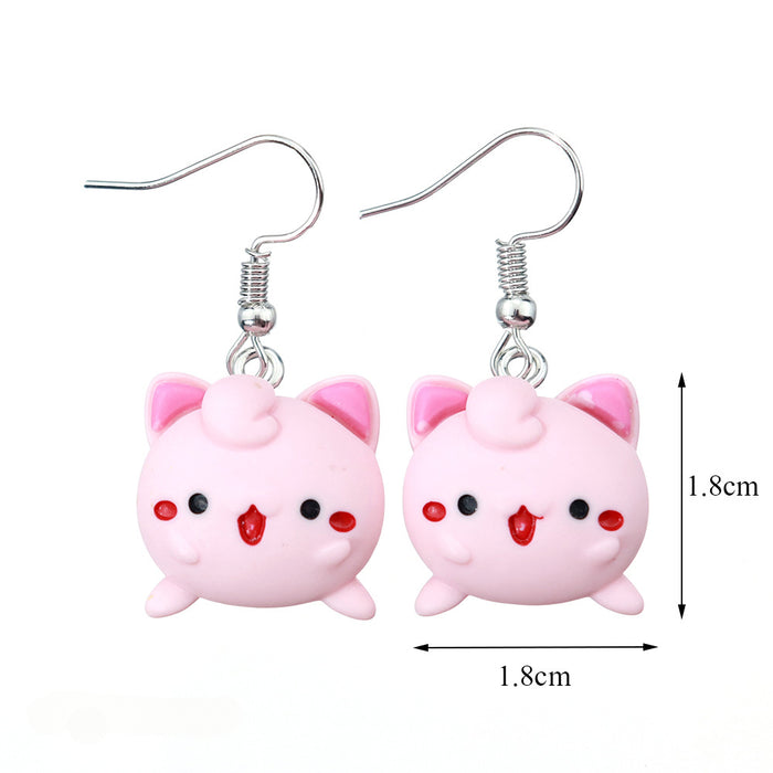 Wholesale Cartoon Animal Resin Earrings JDC-ES-niqing029