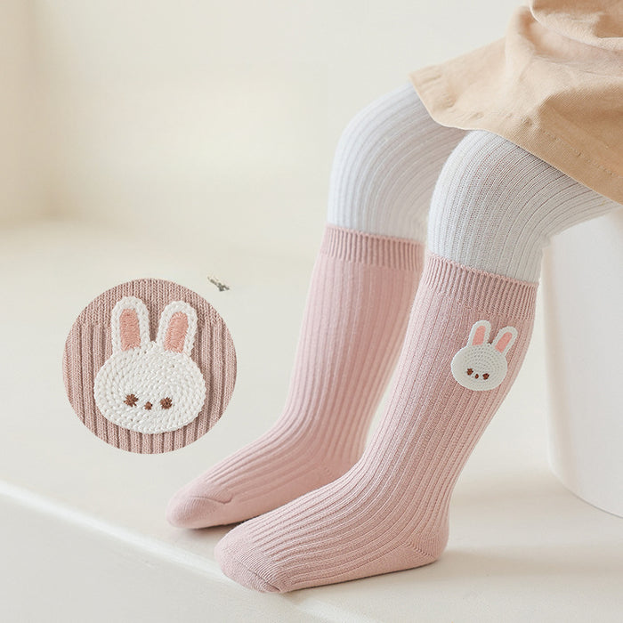 Wholesale Girls' Mid-tube Cotton Socks JDC-SK-SL014