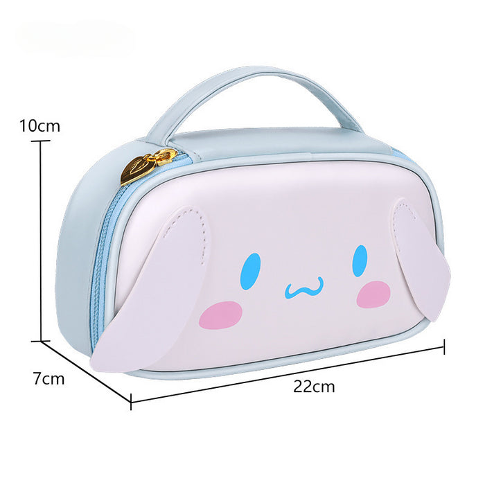 Wholesale Children's Cartoon Large Capacity Leather Pencil Case JDC-PC-QQBB002