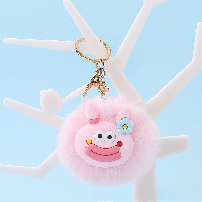 Wholesale Cartoon Cute Fur Ball Pendants Keychains JDC-KC-Jinqian001