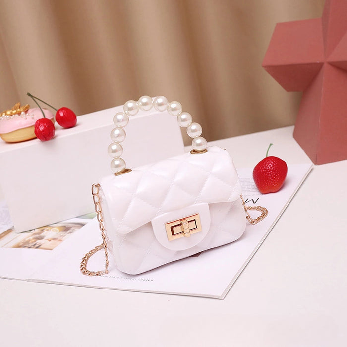 Wholesale PU Pearl Portable Shoulder Jelly Bag JDC-SD-ShiCheng006