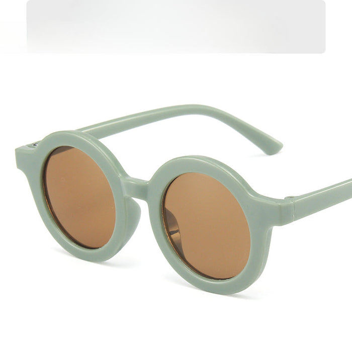 Wholesale Children's Colored Small Round Frame PC Sunglasses JDC-SG-mige007