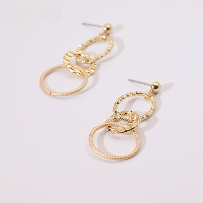 Wholesale Simple Metal Earrings JDC-ES-YaXue005