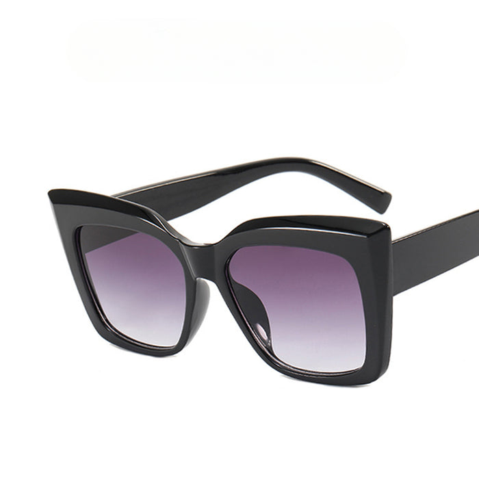 Wholesale Sunglasses PC Retro Large Frame Cat Eye JDC-SG-YuX004