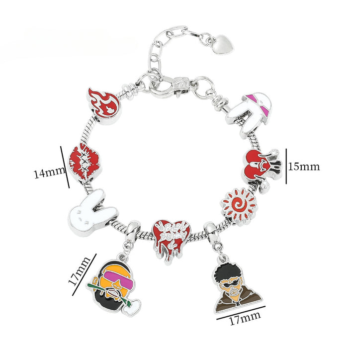 Wholesale Cartoon Anime Alloy Beaded Bracelet JDC-BT-ZhuoS006