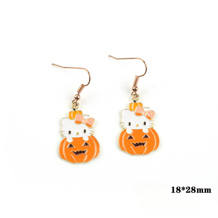 Wholesale Cartoon Alloy Pendant Earrings JDC-ES-FuYu007