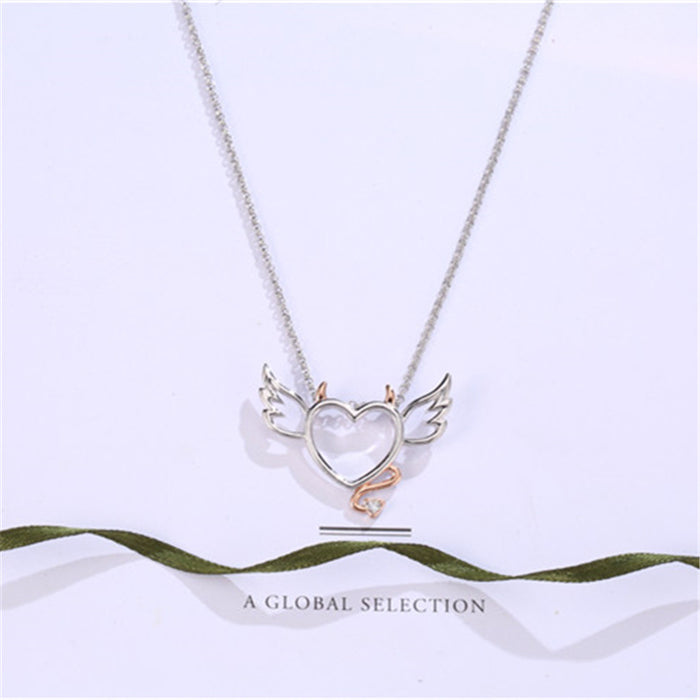 Wholesale Valentine's Day Necklace Heart Pendant Copper JDC-NE-Jingy002