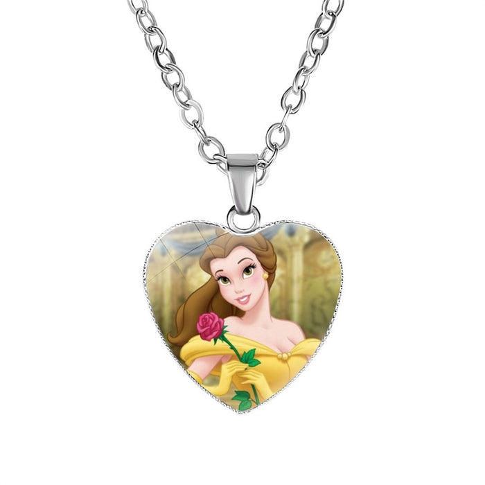 Wholesale Cartoon Alloy Heart Shape Necklace JDC-NE-NH007