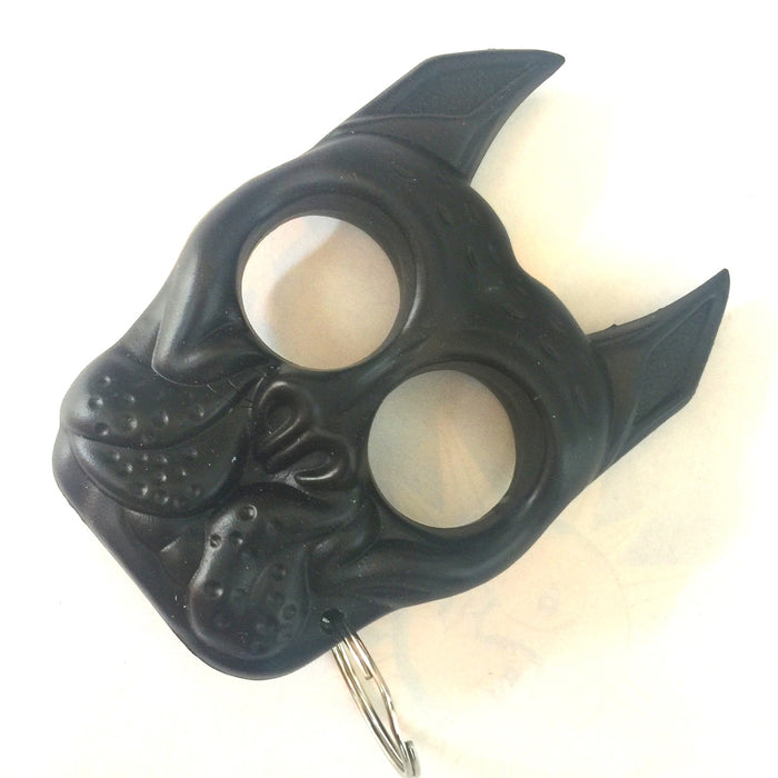 Wholesale Dog Head Mini Plastic Steel Keychain JDC-KC-KB044