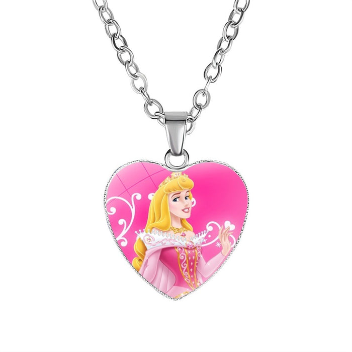 Wholesale Cartoon Alloy Heart Shape Necklace JDC-NE-NH007