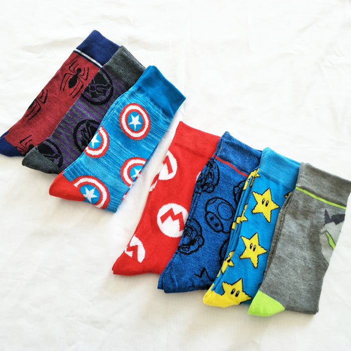 Wholesale Cotton Cartoon Middle Tube Socks JDC-SK-YiYan070