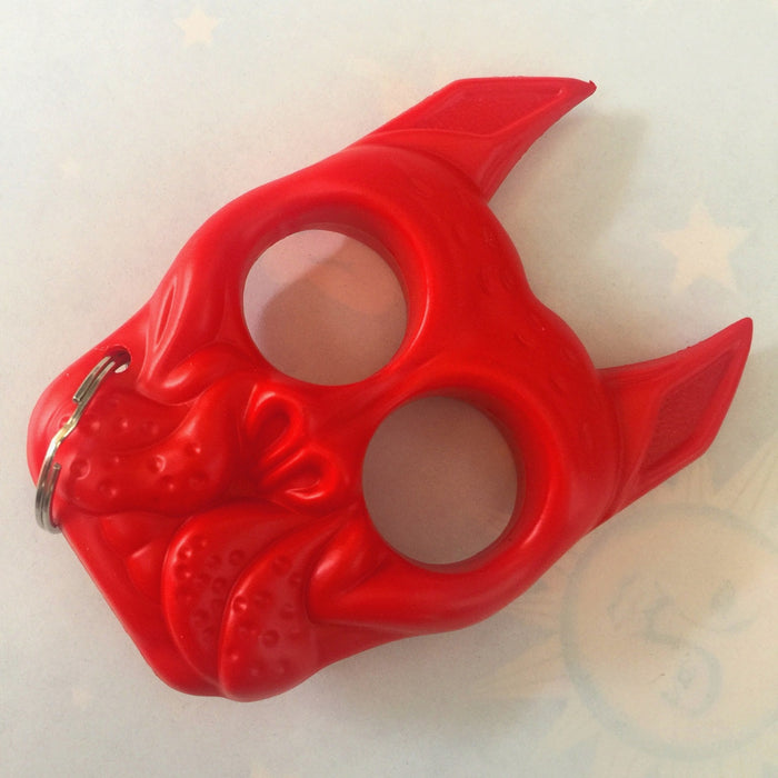 Wholesale Dog Head Mini Plastic Steel Keychain JDC-KC-KB044