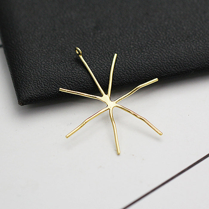 Wholesale Silver, handmade material pendant jewelry set, irregular claw holder, empty holder, pendant holder