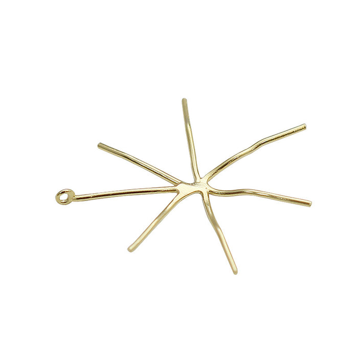 Wholesale Silver, handmade material pendant jewelry set, irregular claw holder, empty holder, pendant holder