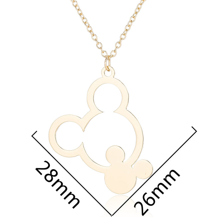 Wholesale Hollowed Out Stainless Steel Necklaces JDC-NE-SS013
