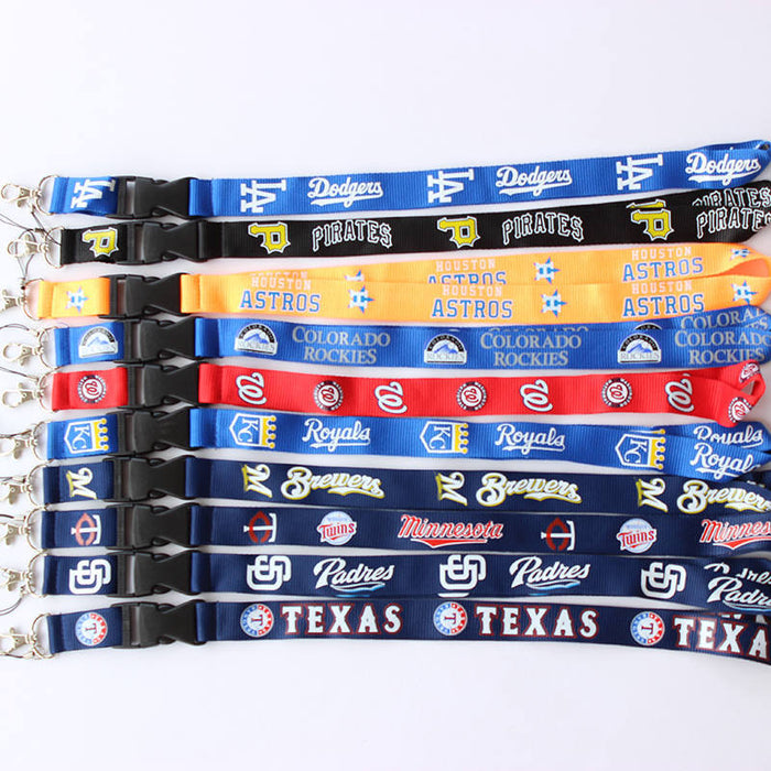 Wholesale Baseball team  gift badge key mobile phone work certificate hanging rope hanging rope