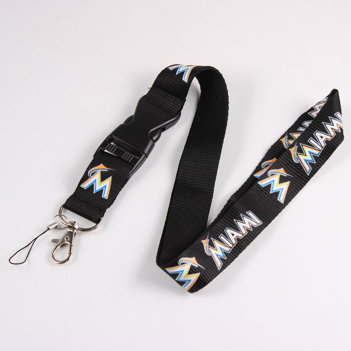 Wholesale Baseball team  gift badge key mobile phone work certificate hanging rope hanging rope