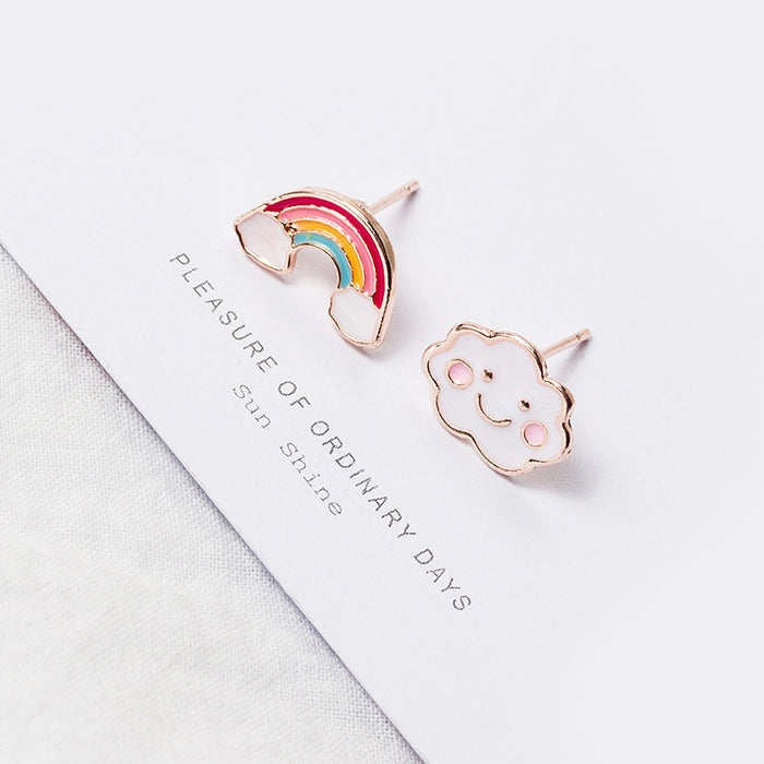 Wholesale Oil Drop Cartoon Animal Alloy Earrings JDC-ES-MDD102