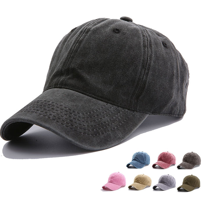 Wholesale Cotton Plain Washed Ponytail Baseball Cap JDC-FH-Chunq014