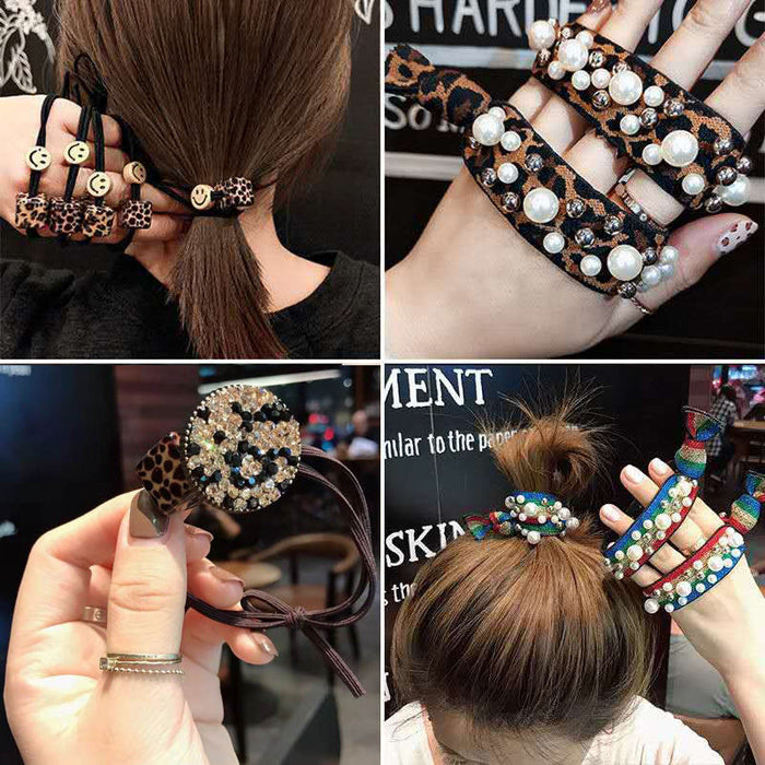 Wholesale Block Leopard Print Acrylic Headband JDC-HS-Junwu001