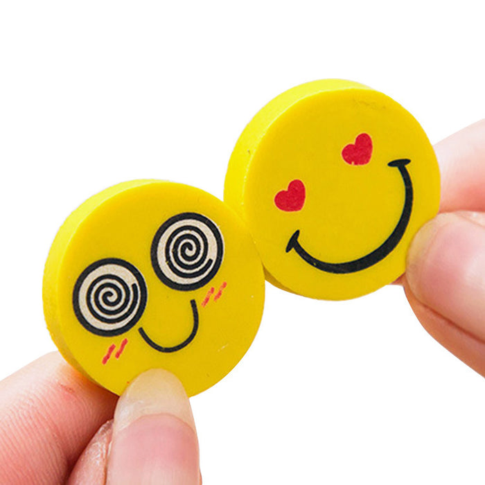 Wholesale Children's Smiling Face Eraser Creative Cartoon Cute Expression Eraser