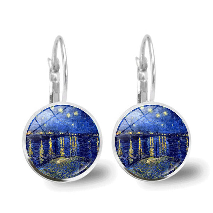 Wholesale Starry Time Gemstone Earrings JDC-ES-XuS001