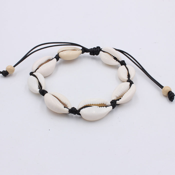 Wholesale Personalized, creative, casual jewelry, natural seashells, hand woven bracelets