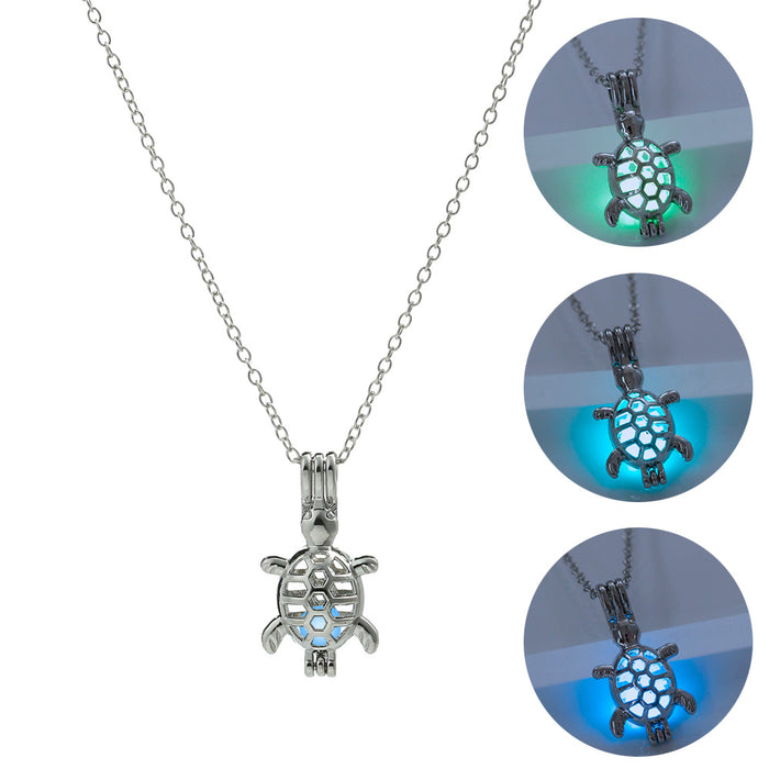 Wholesale Necklace AlloyCreative Luminous Little Turtle JDC-NE-DB013