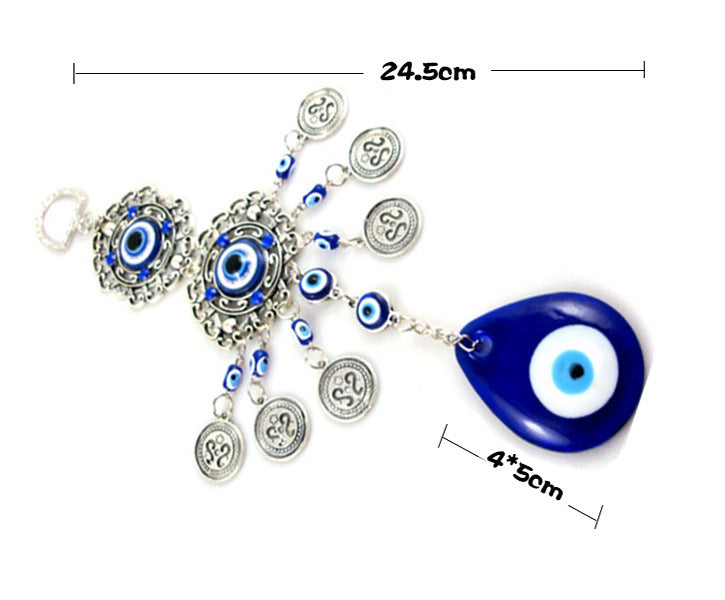 Wholesale Eye Pendant Devil's Eye Alloy Wall Hanging Blue Glass Eye Glass