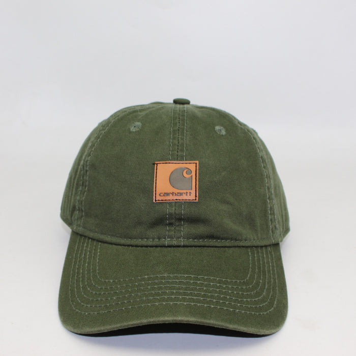 Wholesale Water Washing Old Leather Label Soft Top Baseball Cap JDC-FH-QingCL017