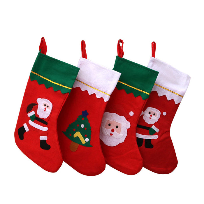 Wholesale Christmas Decoration Christmas Socks Christmas Gift Decals Large Christmas Socks Gifts
