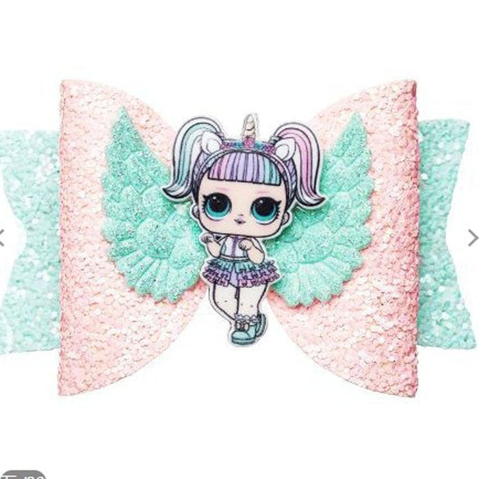 Wholesale Hair Clips Plastic Cute Cartoon Angel Shiny Wings (M) JDC-HC-DLM008
