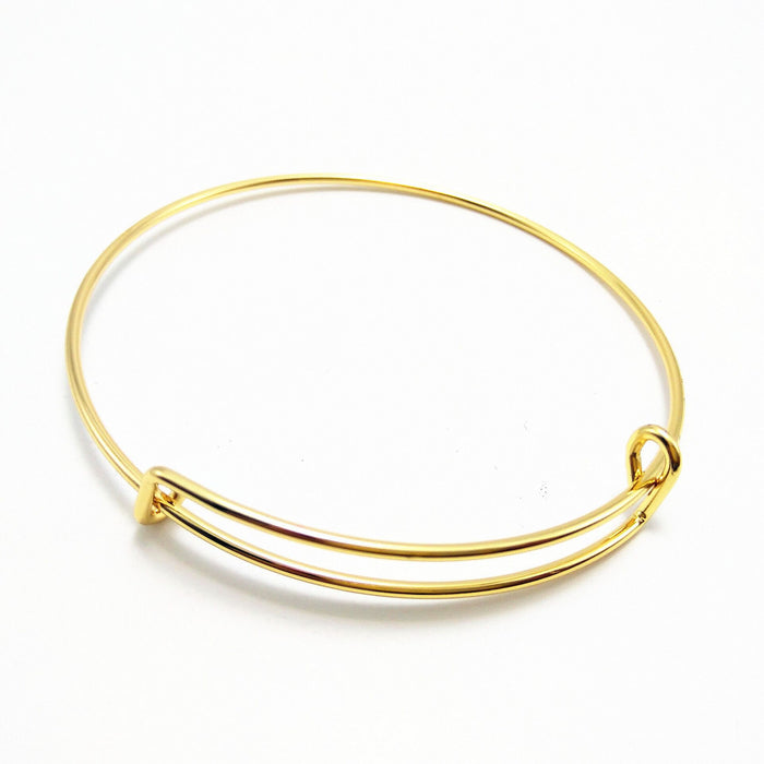 Wholesale Push pull Bracelet DIY Adjustable Bracelet Steel Wire Gold Plated Popular Jewelry Wholesale