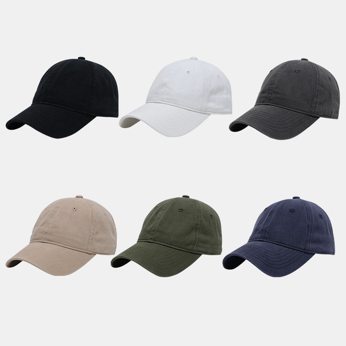 Wholesale Washed retro light plate hat, bare body baseball cap, casual duckbill cap, sun visor cap