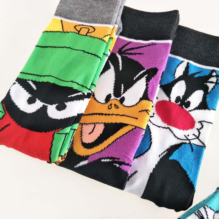 Wholesale Cotton Cartoon Middle Socks JDC-SK-YiYan074