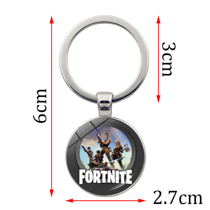 Wholesale accessories bastion night keychain Time Gem key ring pendant game peripheral jewelry