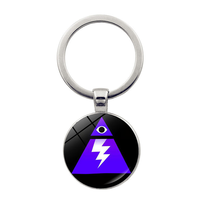 Wholesale accessories bastion night keychain Time Gem key ring pendant game peripheral jewelry