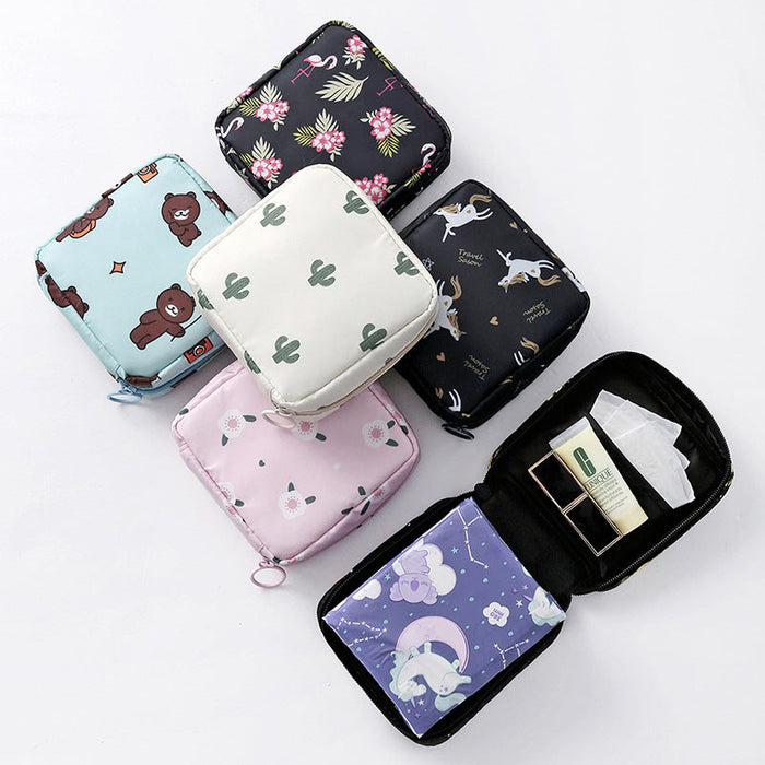 Wholesale Storage Bag Nylon Cute Sanitary Napkin Portable Large Capacity JDC-SB-DX001