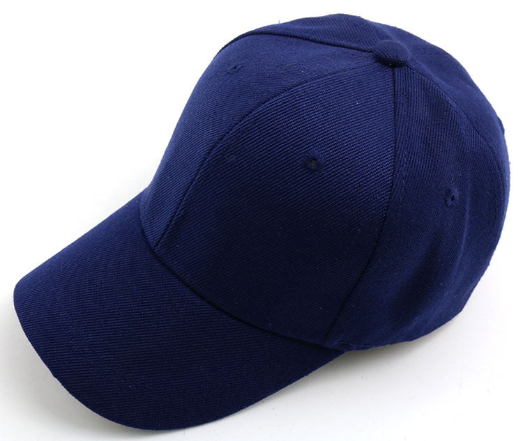 Wholesale Red Solid Color Kids Baseball Cap With Wide Brim Sunscreen Dome Top Trendy Gift