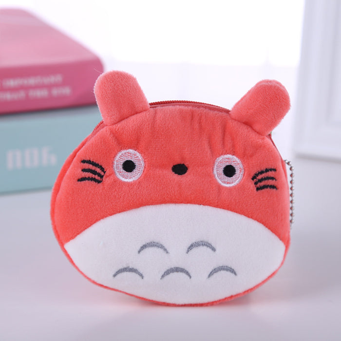 Wholesale Cute Animal Wallet Cartoon Plush Storage Card Bag Children's Handheld Key Bag JDC-WT-RC002