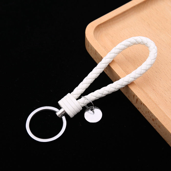 Wholesale Leather Rope Keychains Woven Keychains Car Accessories Leather Keychains Accessories Couple Bags Accessories JDC-KC-BD001