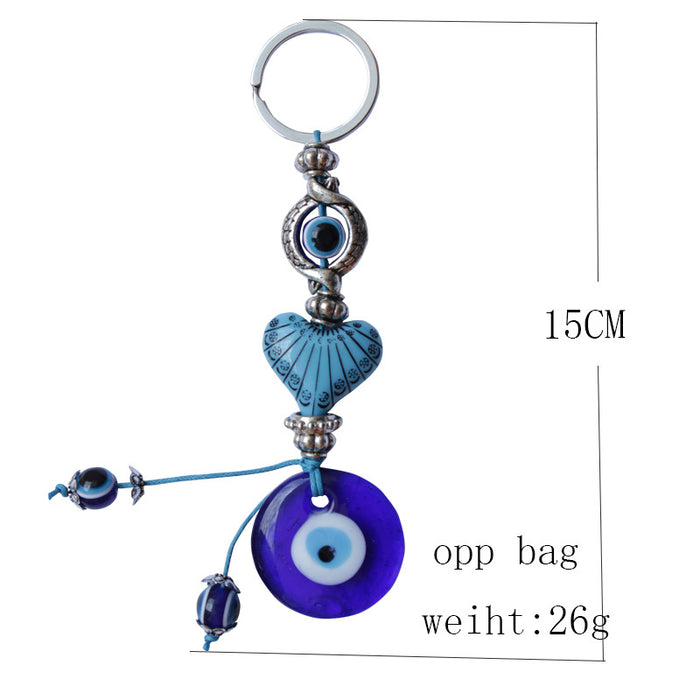 Wholesale Blue beads, blue eyes, keychain, personalized keychain, pendant, bag, accessory