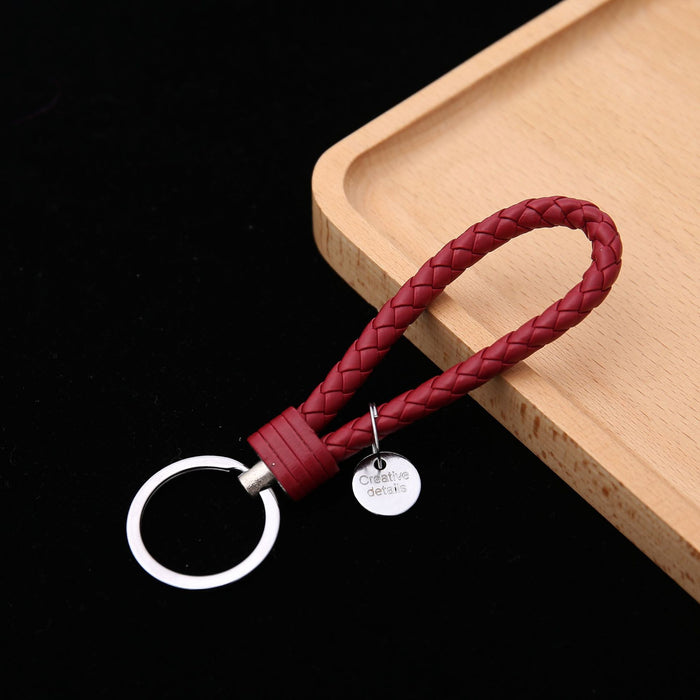 Wholesale Leather Woven Keychains, Car Accessories, Couple Bags, Accessories JDC-KC-BD006