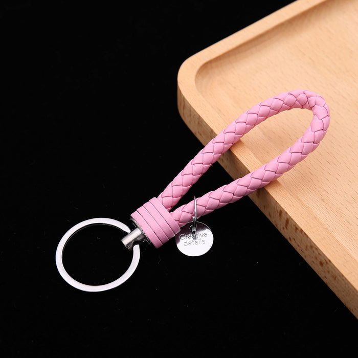 Wholesale Leather Woven Keychains, Car Accessories, Couple Bags, Accessories JDC-KC-BD006